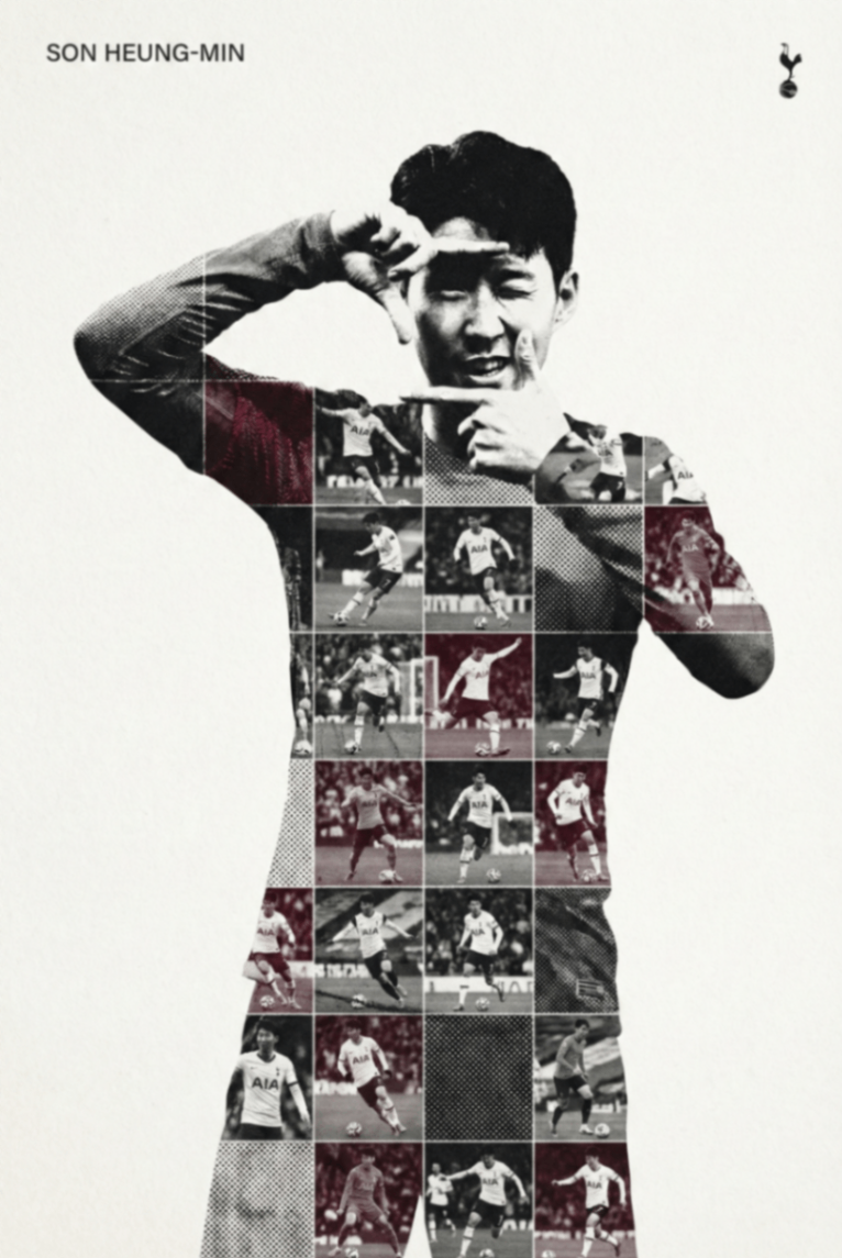 Sports Hero Mixed-Media Collage Poster AI Prompt