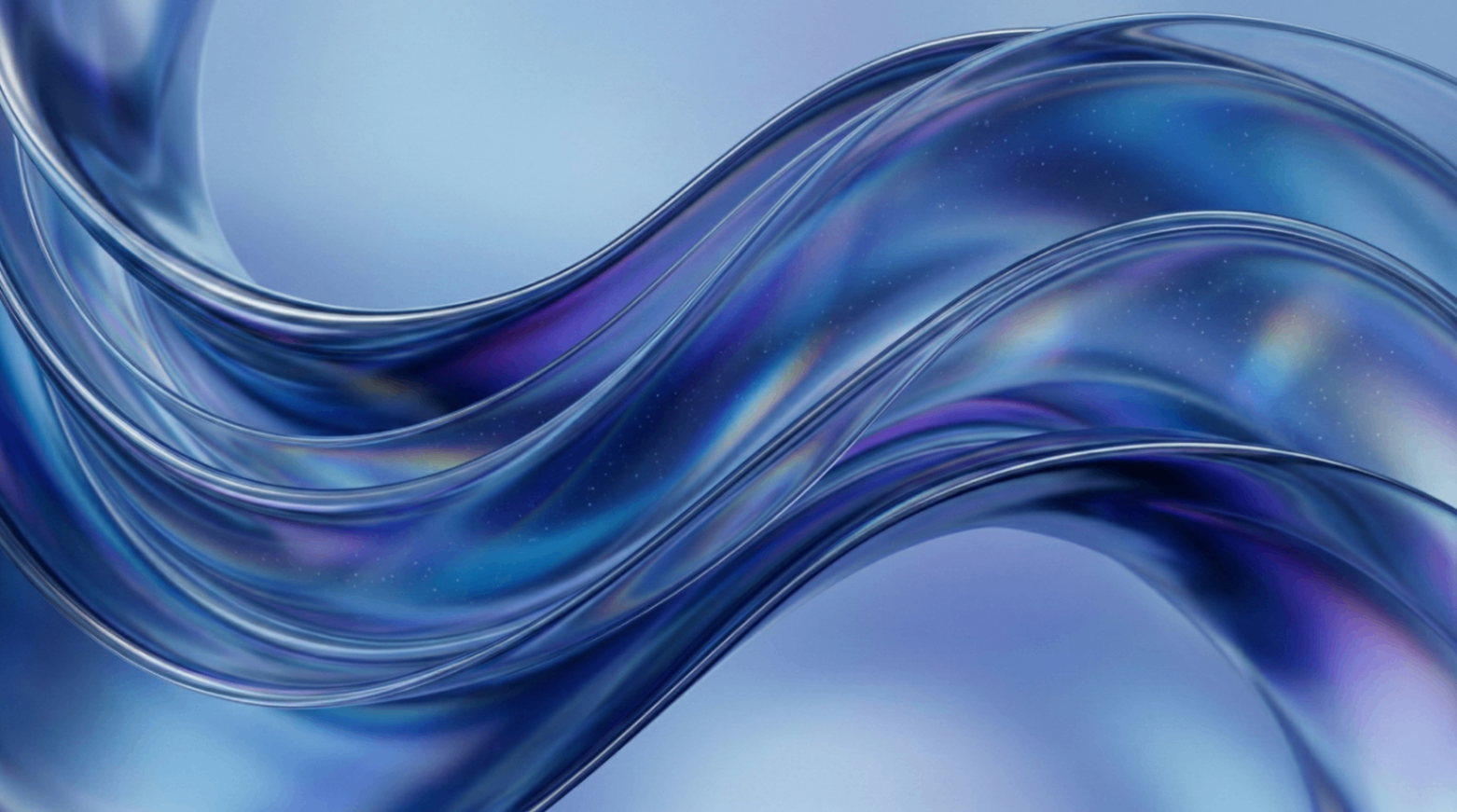 Holographic Liquid Flow PowerPoint Background AI Prompt